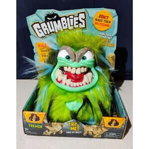 Grumblies Tremor Green Plush Toy Interactive Growling Shaking Monster Noise 2018